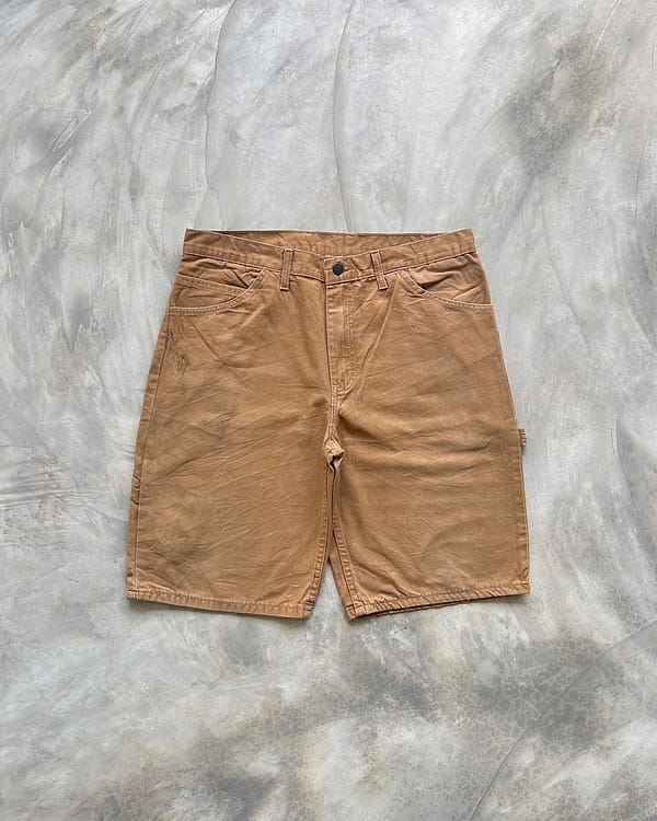 Plain Brown Cotton Shorts